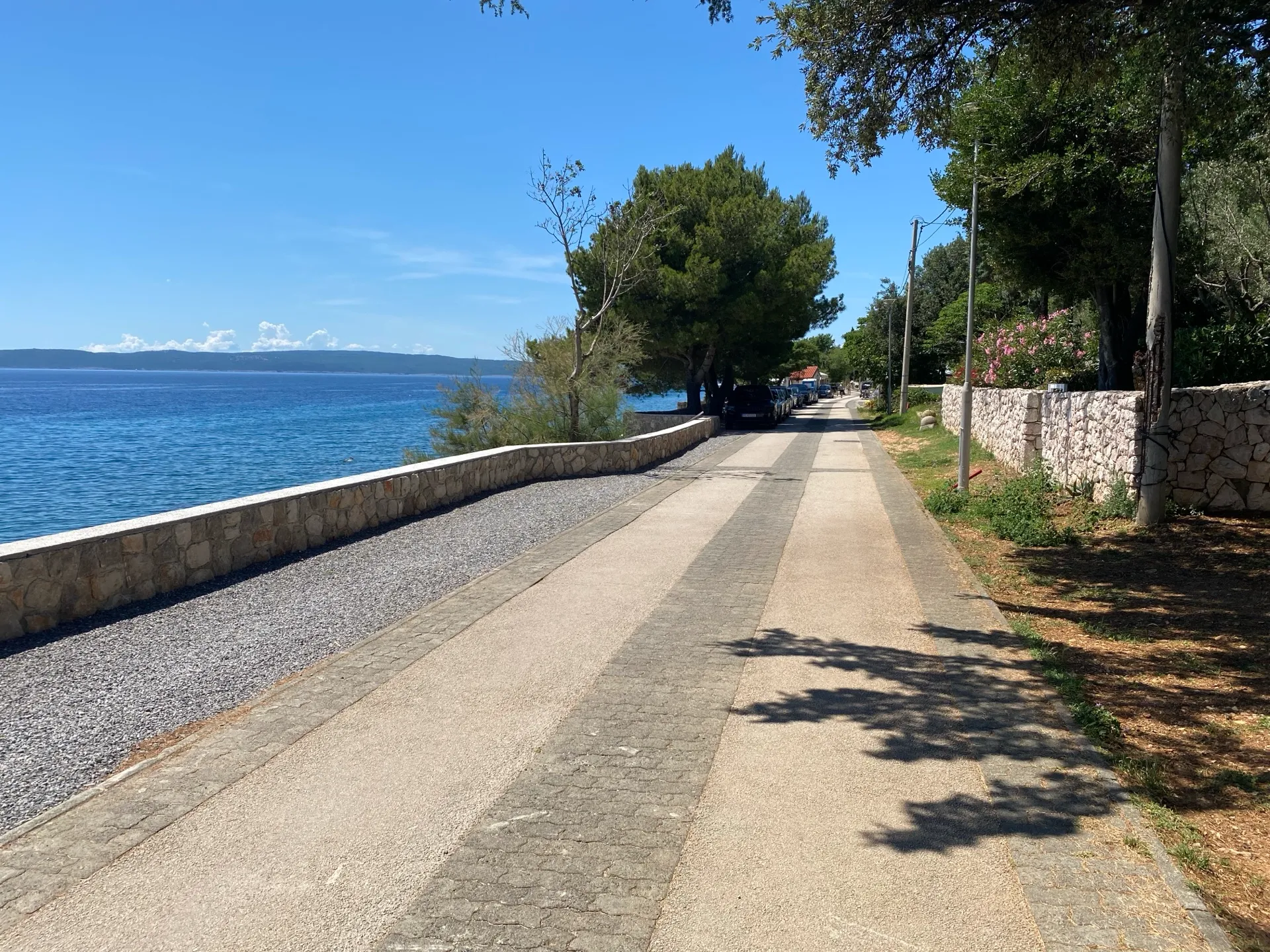 Seaside promenade along Obala Petra Krešimira IV