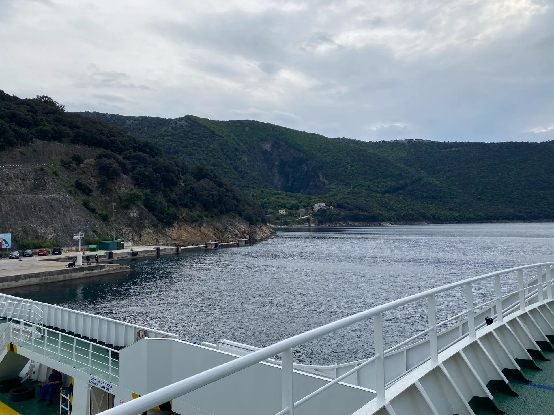 View from the Valbiska–Merag ferry during the crossing to Cres