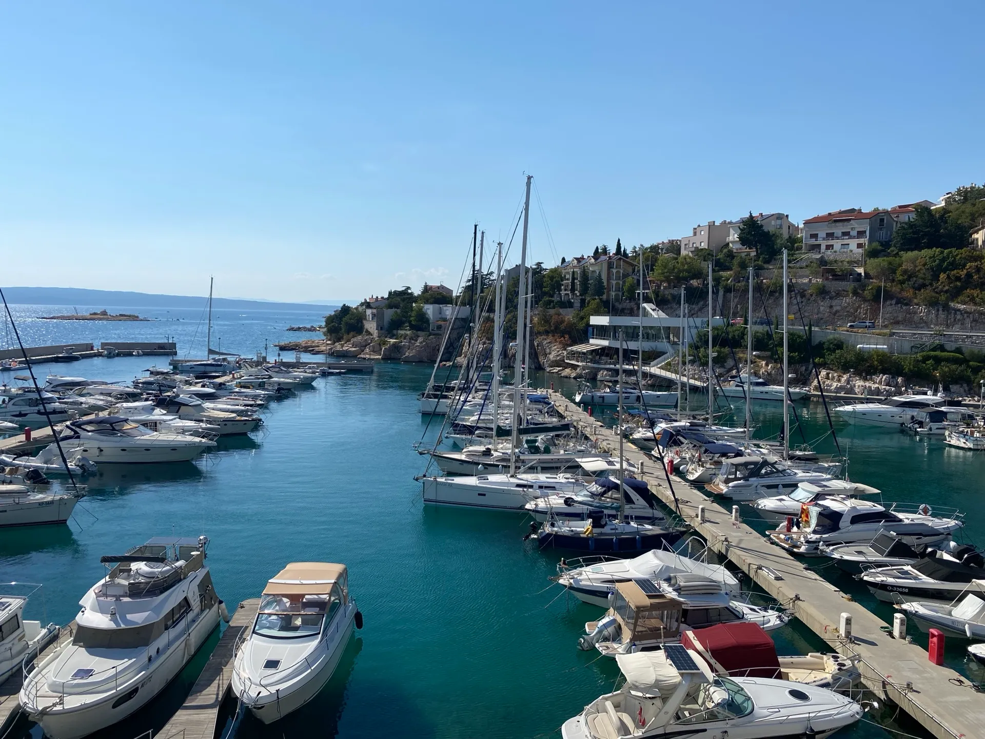 View along the central basin of Mitan Marina