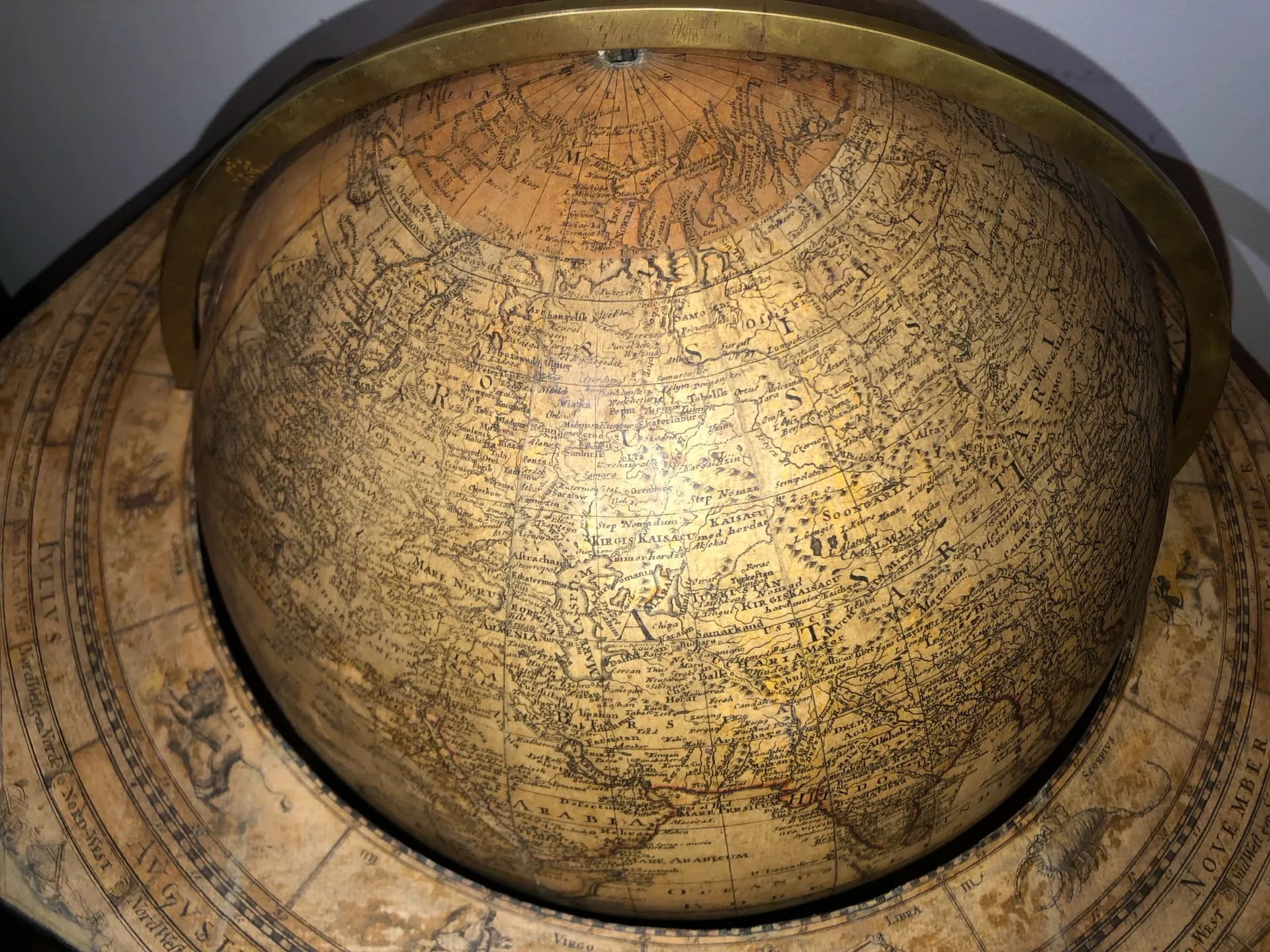 Antique globe from the Maritime and History Museum collection in Rijeka