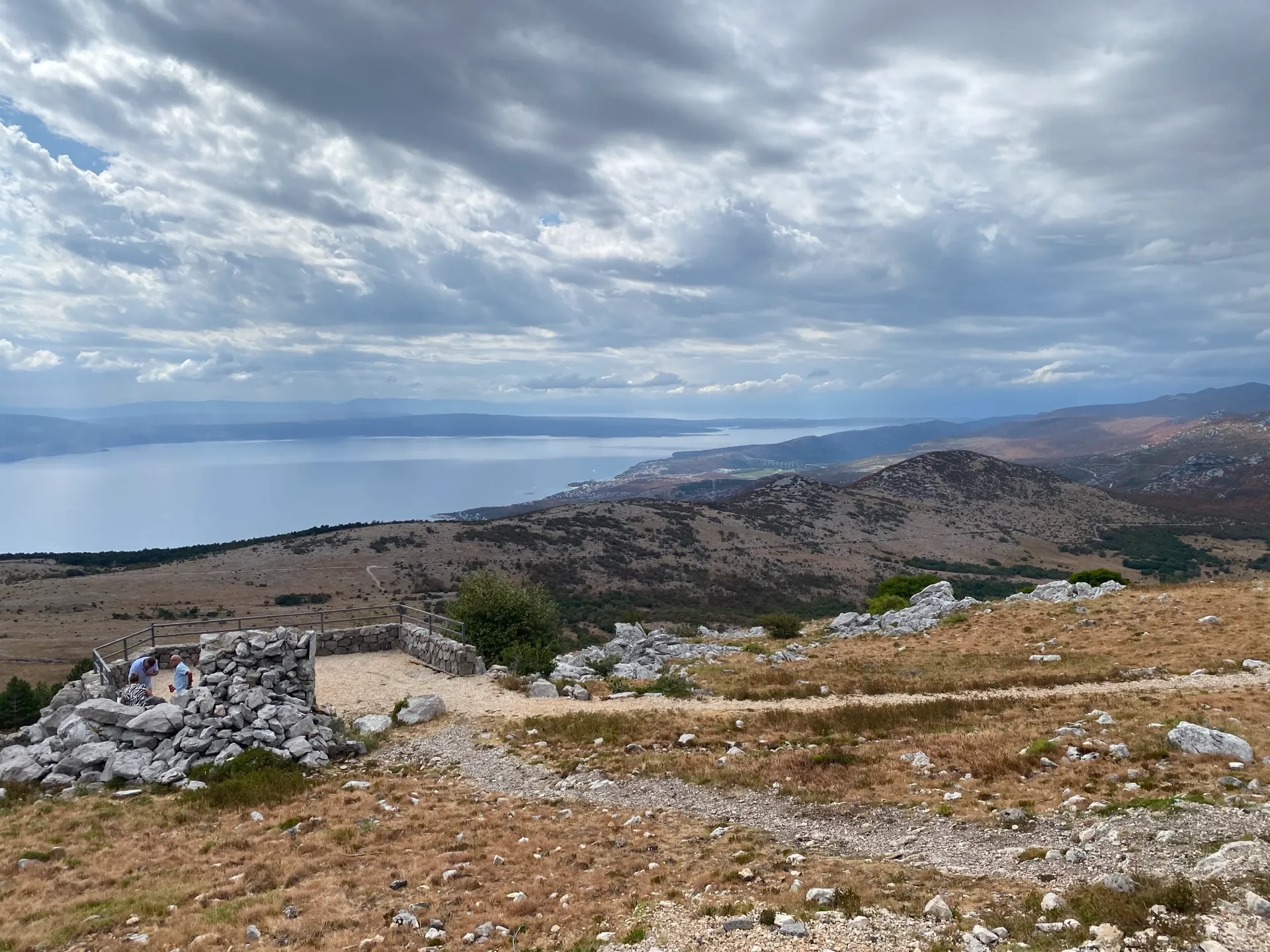 Stone-edged lookout area at Vidikovac Sviba