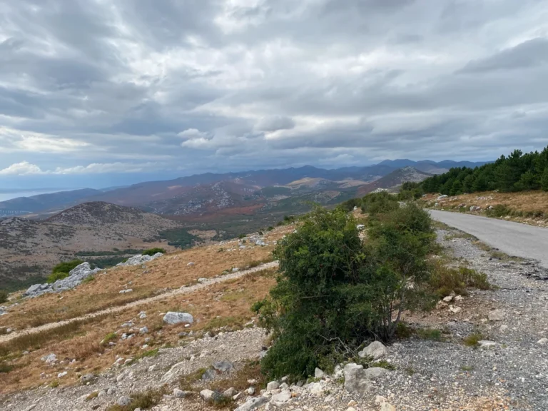 Road through the Krmpote highlands
