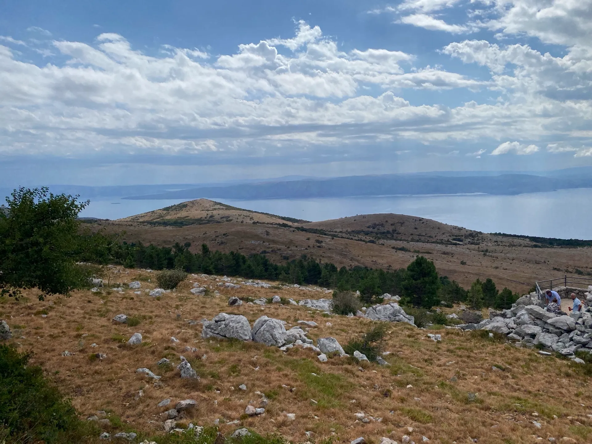 Distant Adriatic view from the Sviba viewpoint