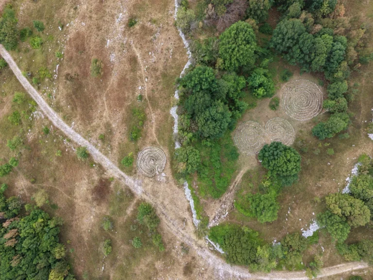 Celestial Labyrinths from above