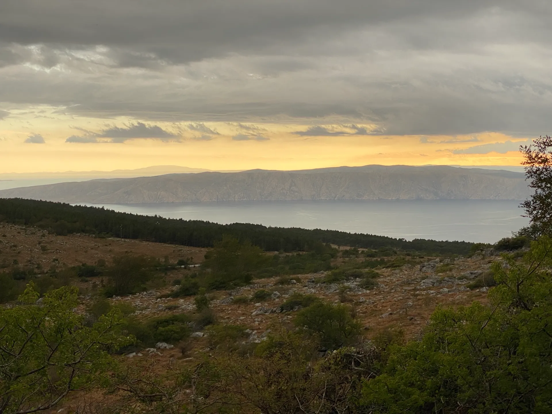 Kvarner sea panorama from the Celestial Labyrinths