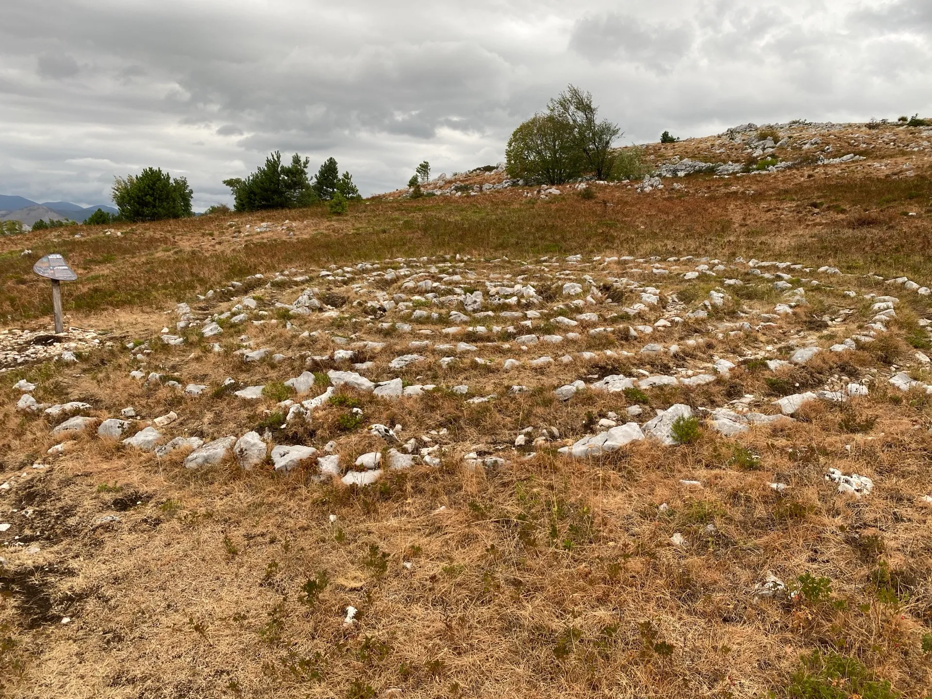 Curving stone pattern of a Celestial Labyrinth