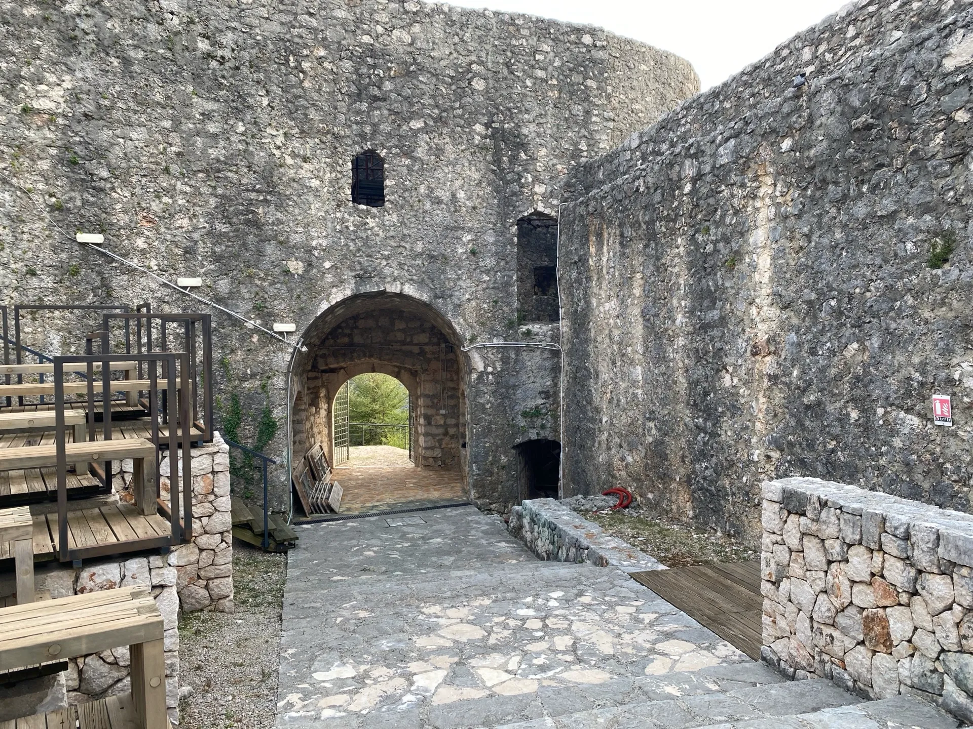 Main stone gate of Drivenik Castle